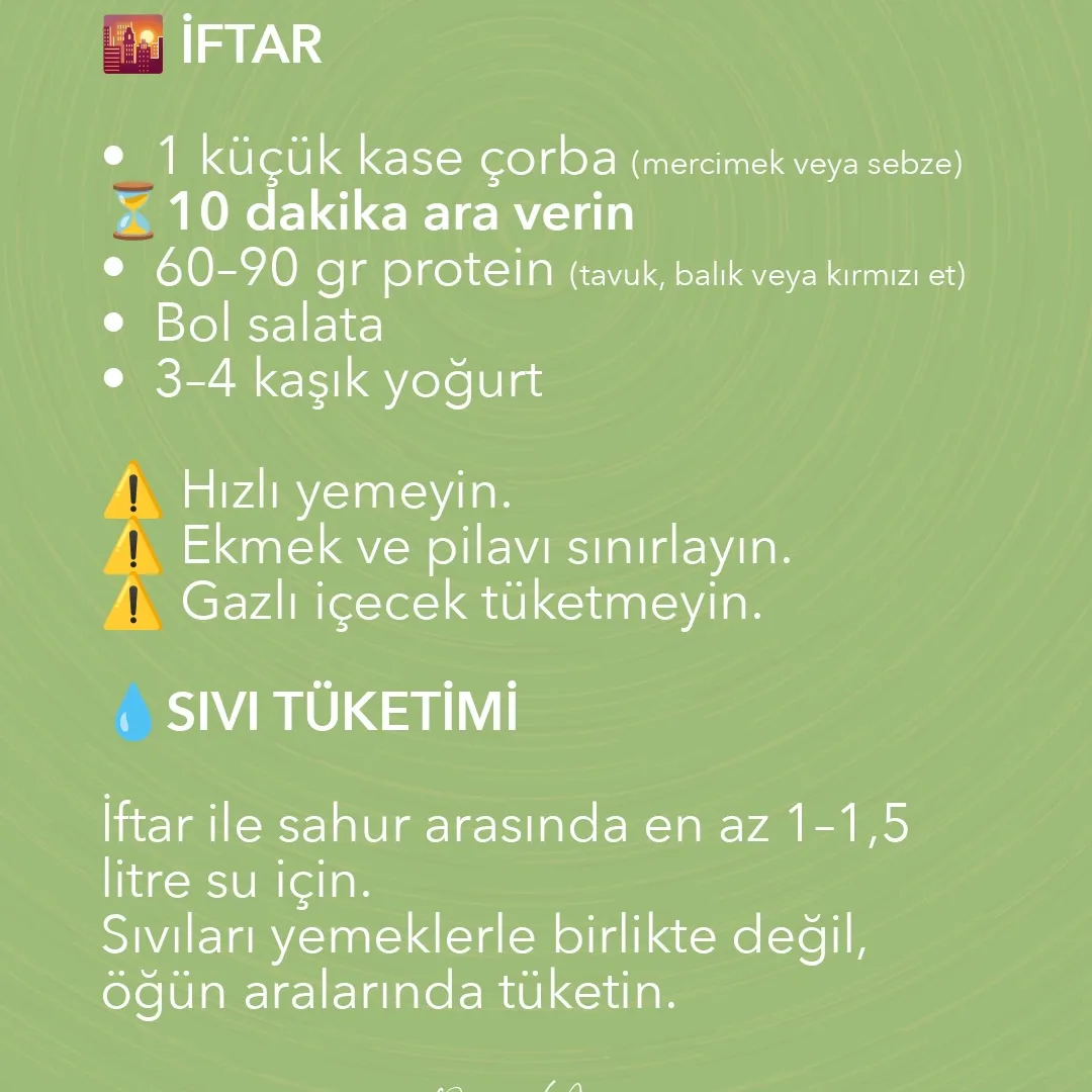 Diyetisyen Barış Yüksel — Instagram paylaşımı